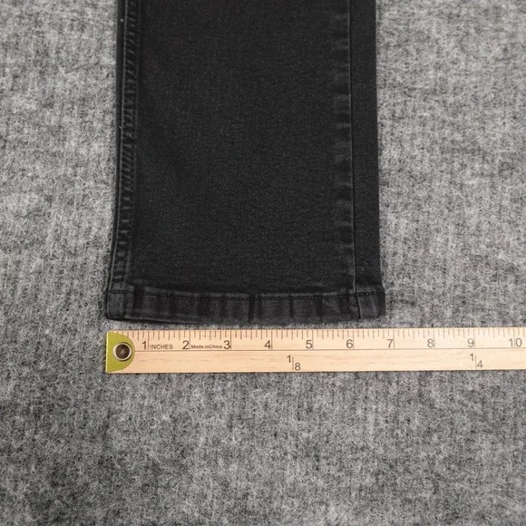 The Perfect Jean‎ NYC Mens 36x32 Black Slim Fit Straight Denim Jeans Stretch - Picture 5 of 12